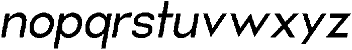 Helix Regular-Italic otf (400) Font LOWERCASE