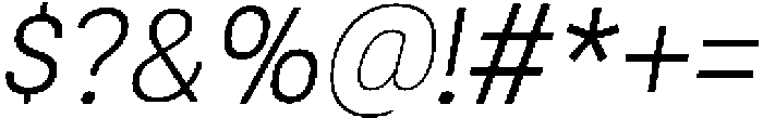 Helix Thin-Italic otf (100) Font OTHER CHARS