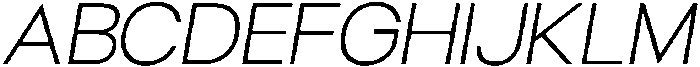 Helix Thin-Italic otf (100) Font UPPERCASE