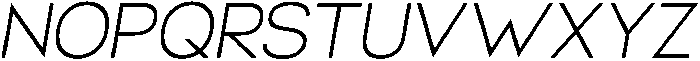 Helix Thin-Italic otf (100) Font UPPERCASE