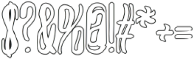 Helix Wavy Font Outline otf (400) Font OTHER CHARS