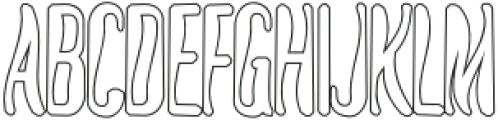 Helix Wavy Font Outline otf (400) Font UPPERCASE