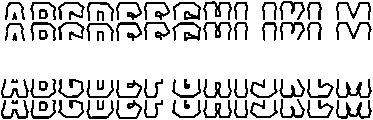 Hell Forge Stacked Monogram otf (400) Font UPPERCASE