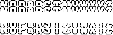 Hell Forge Stacked Monogram otf (400) Font LOWERCASE