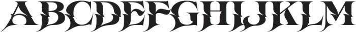 HellCross Regular otf (400) Font UPPERCASE