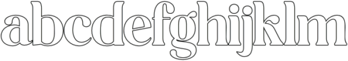 HellaInstegraOutline-Regular otf (400) Font LOWERCASE
