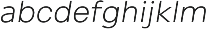 Hellauw Extra Light Italic otf (200) Font LOWERCASE