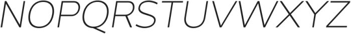 Hellauw Thin Italic otf (100) Font UPPERCASE