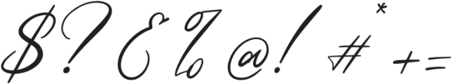 Helleglone Signature Regular otf (400) Font OTHER CHARS