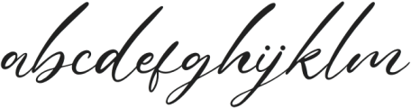 Helleglone Signature Regular otf (400) Font LOWERCASE