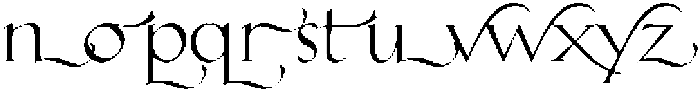 Hellen Swash01 otf (400) Font LOWERCASE