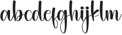 Hello Amanda Regular otf (400) Font LOWERCASE