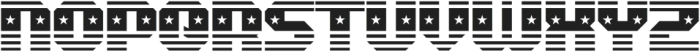 Hello America Regular otf (400) Font UPPERCASE