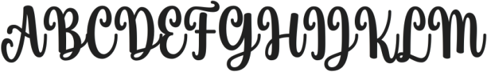 Hello Anessca otf (400) Font UPPERCASE