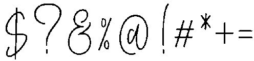 Hello August otf (400) Font OTHER CHARS