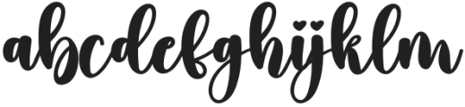 Hello Autumn Regular otf (400) Font LOWERCASE