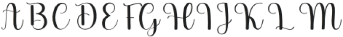 Hello Beloved Regular otf (400) Font UPPERCASE