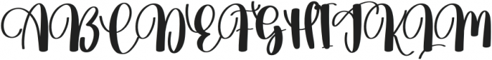 Hello Calligraphys Regular otf (400) Font UPPERCASE