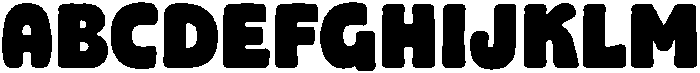 Hello Chunky otf (400) Font UPPERCASE