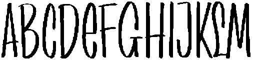 Hello Cutesy Regular otf (400) Font UPPERCASE