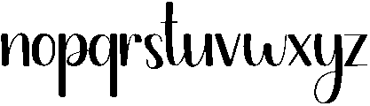 Hello Darling Regular otf (400) Font LOWERCASE