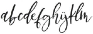 Hello Dear Script Regular otf (400) Font LOWERCASE