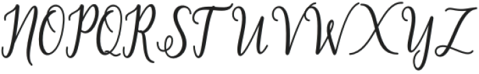 Hello Fabulous Script Regular otf (400) Font UPPERCASE