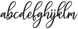 Hello Fabulous Script Regular otf (400) Font LOWERCASE