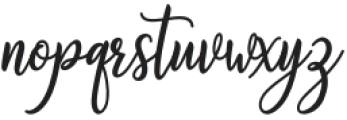 Hello Fabulous Script Regular otf (400) Font LOWERCASE