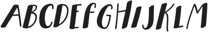 Hello Fresh Bold Slanted otf (700) Font UPPERCASE