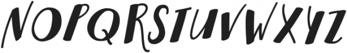 Hello Fresh Bold Slanted otf (700) Font LOWERCASE