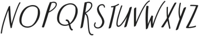 Hello Fresh Slanted otf (400) Font LOWERCASE