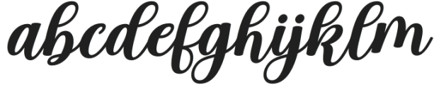 Hello Hellen Slant Regular otf (400) Font LOWERCASE