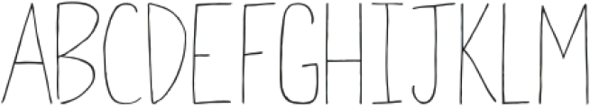 Hello I Like You Light Regular otf (300) Font UPPERCASE