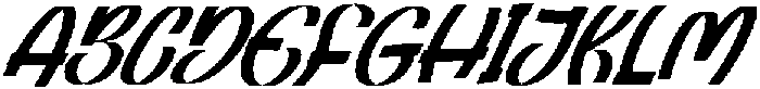 Hello Lazy Italic Regular otf (400) Font UPPERCASE