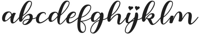 Hello Loved  Lovely Font Regular otf (400) Font LOWERCASE