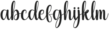 Hello Lovegirl Regular otf (400) Font LOWERCASE