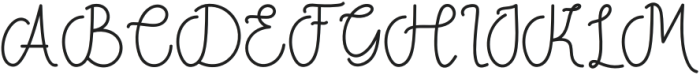 Hello Minimalist Regular otf (400) Font UPPERCASE