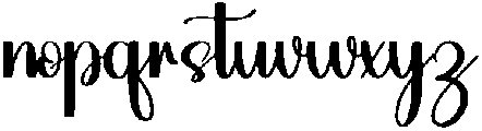 Hello Monday Regular otf (400) Font LOWERCASE