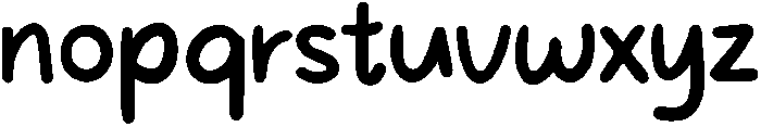 Hello Monday Regular otf (400) Font LOWERCASE