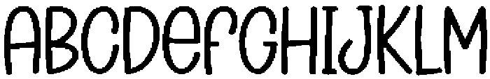 Hello Monday Regular otf (400) Font UPPERCASE