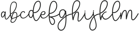 Hello Mother Script Regular otf (400) Font LOWERCASE