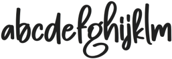 Hello Night Regular otf (400) Font LOWERCASE