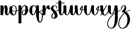 Hello October Regular otf (400) Font LOWERCASE