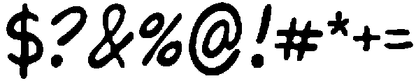 Hello-Organic Hand Regular otf (400) Font OTHER CHARS