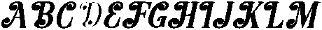 Hello Rainbow Bold Slant 12 Regular otf (700) Font UPPERCASE