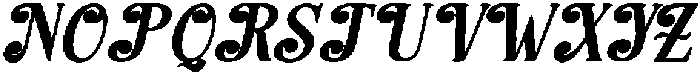 Hello Rainbow Bold Slant 12 Regular otf (700) Font UPPERCASE