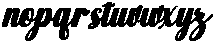 Hello Rainbow Bold Slant 14 Regular otf (700) Font LOWERCASE