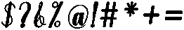 Hello Rainbow Bold Slant 8 Regular otf (700) Font OTHER CHARS