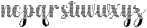 Hello Rainbow Hatching  Regular otf (400) Font LOWERCASE